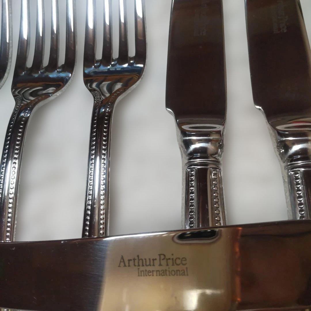 アーサープライスArthur Priceテーブルナイフ&フオーク各6本 ビード