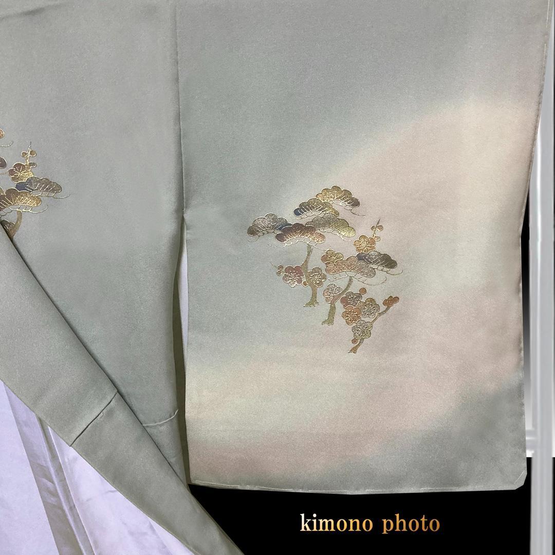 【新品、未使用】正絹【極上逸品】トールサイズ【金彩手描き友禅】訪問着フルセット