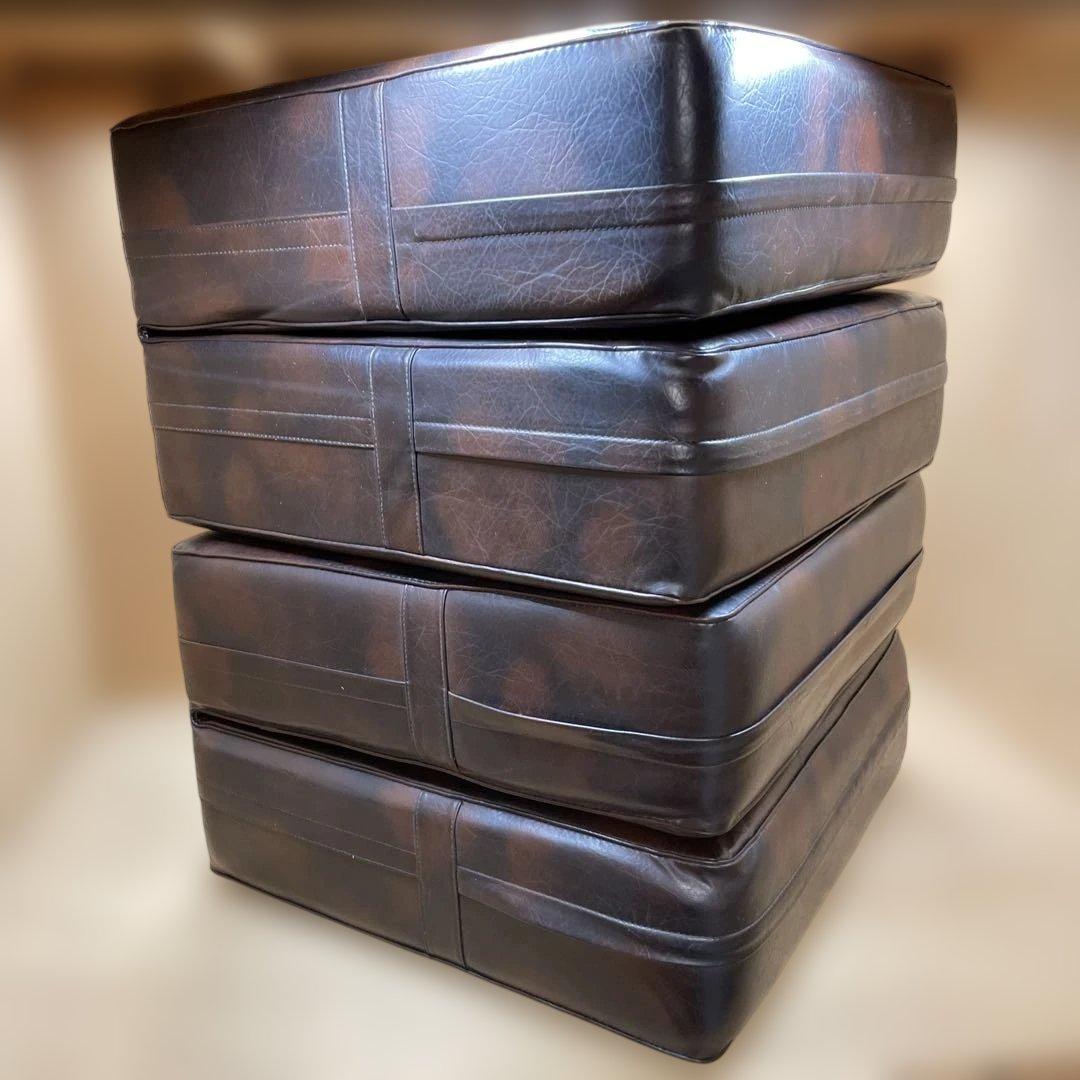 ２脚セット　1人掛けソファ　ヴィンテージ　FUJI FRIEND ダークブラウン