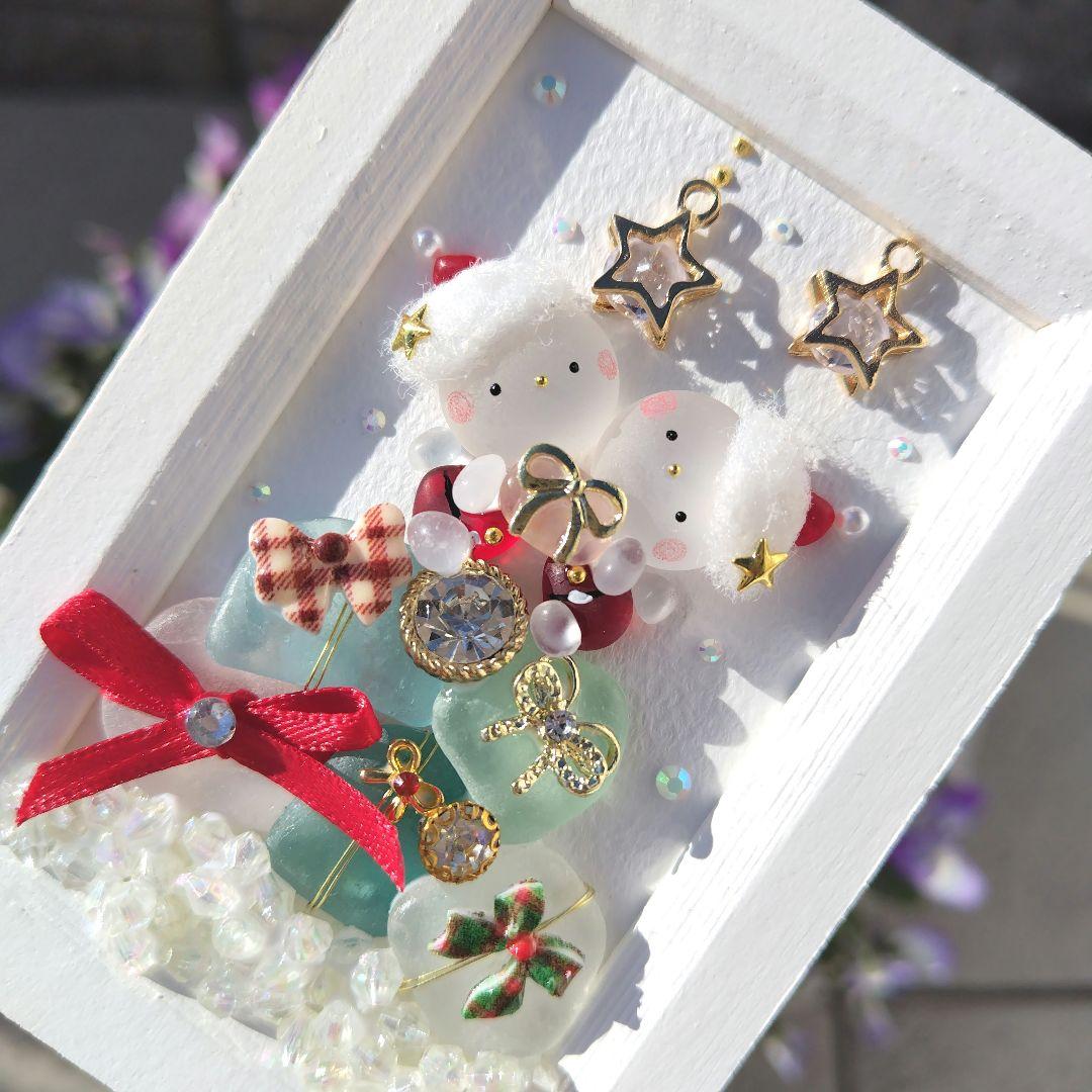 チーコ様 シーグラスアート『 聖夜～素敵なプレゼント～』他2点