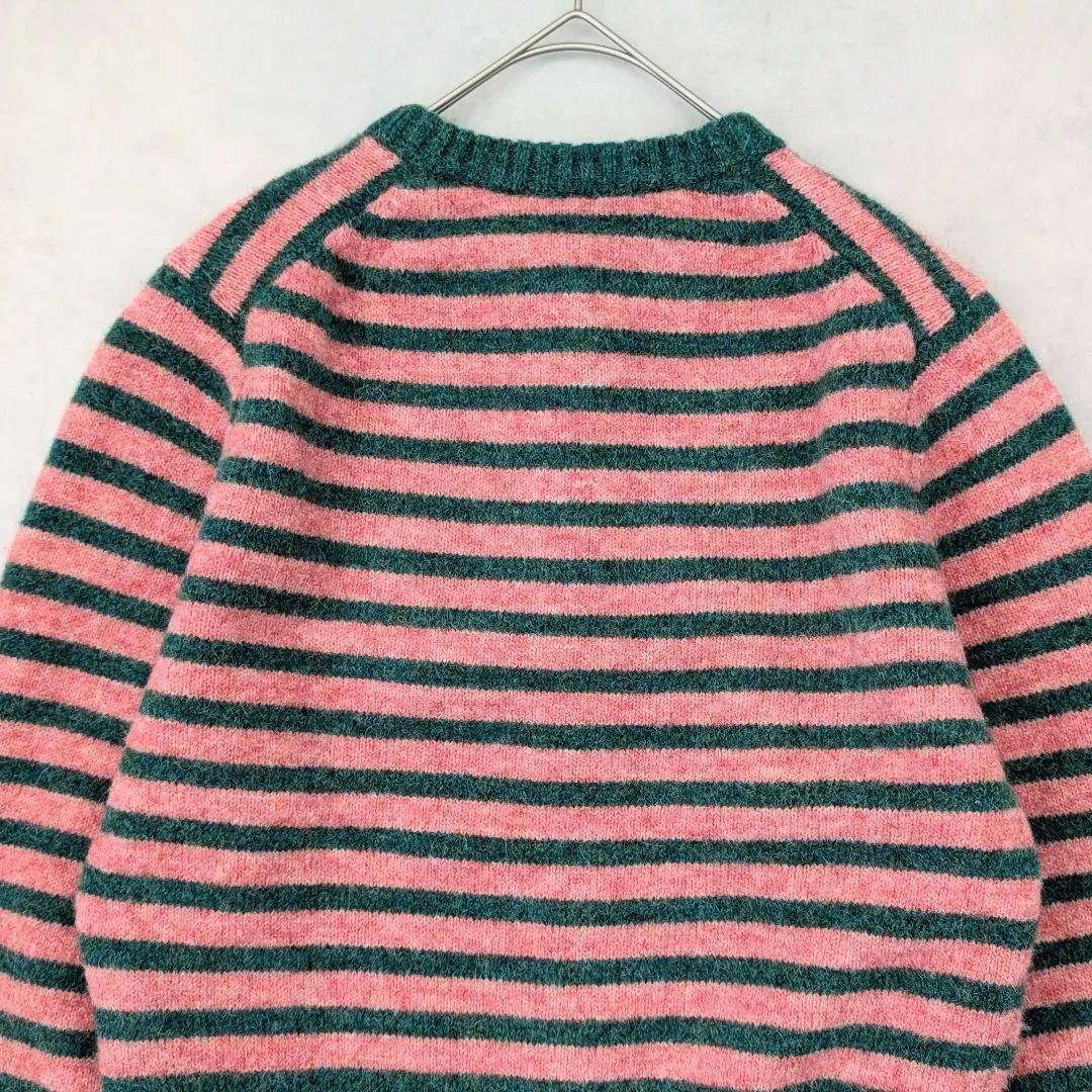 極美品★CABaN キャバン アルパカボーダークルーネックカーディガン