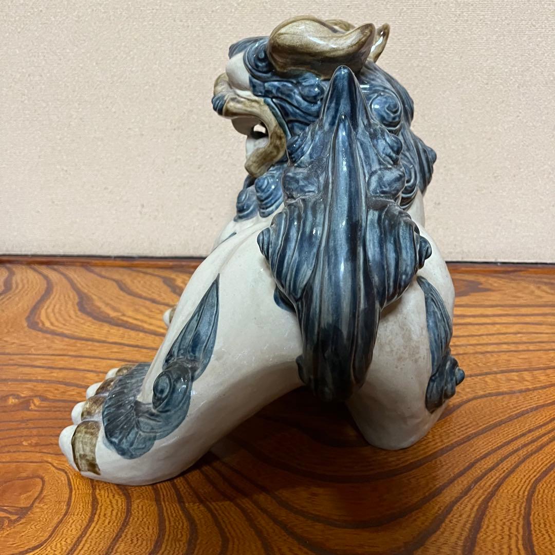 シーサー 置物 沖縄土産 土産 魔除 厄除 大小 3個セット 古い 琉球焼