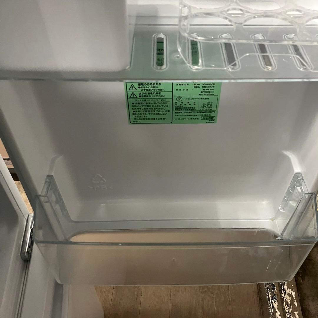154F ハイセンス  冷蔵庫　2020年製　154L  右開き　美品