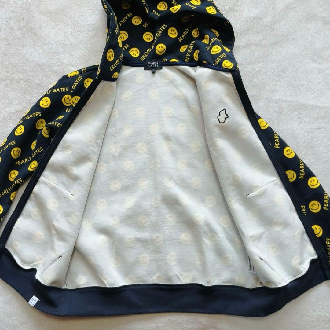美品　パーリーゲイツ　セットアップ　にこ　スマイル　パーカー　スカート　デニム