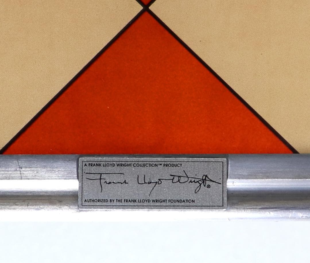 フランク・ロイド・ライト 大型 ヴィンテージステンドグラス 財団公式 リバティ誌