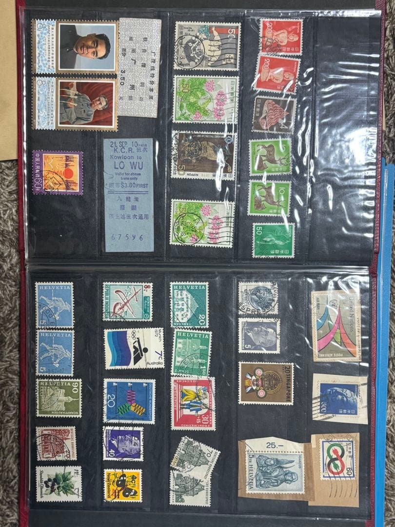 中国パンダ切手　アメリカ切手　海外切手　使用済み切手