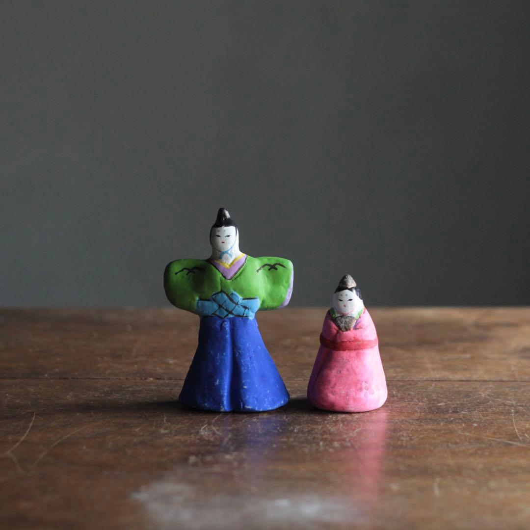 土人形 立雛 民芸 工芸 郷土人形 古道具 アンティーク