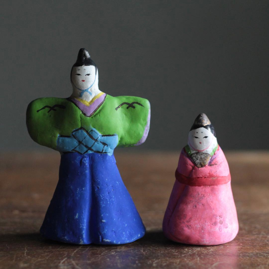 土人形 立雛 民芸 工芸 郷土人形 古道具 アンティーク