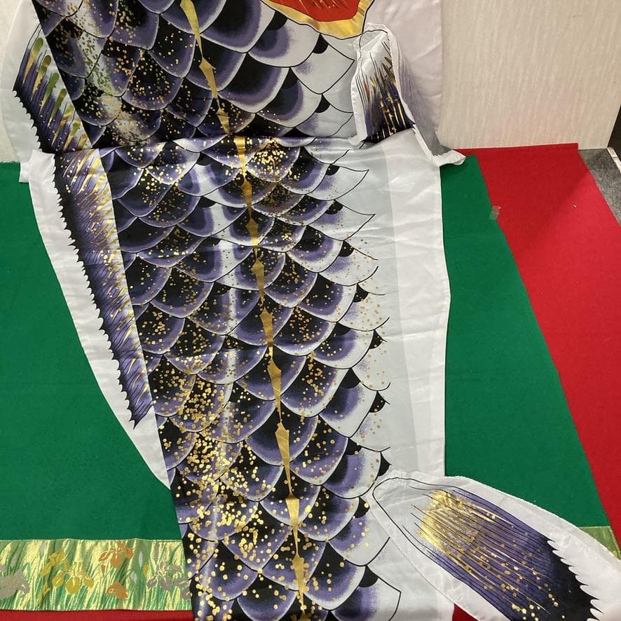 SKO116 千寿鯉のぼり4m 黒 　黒鯉4m　お父さん鯉4m　端午の節句鯉