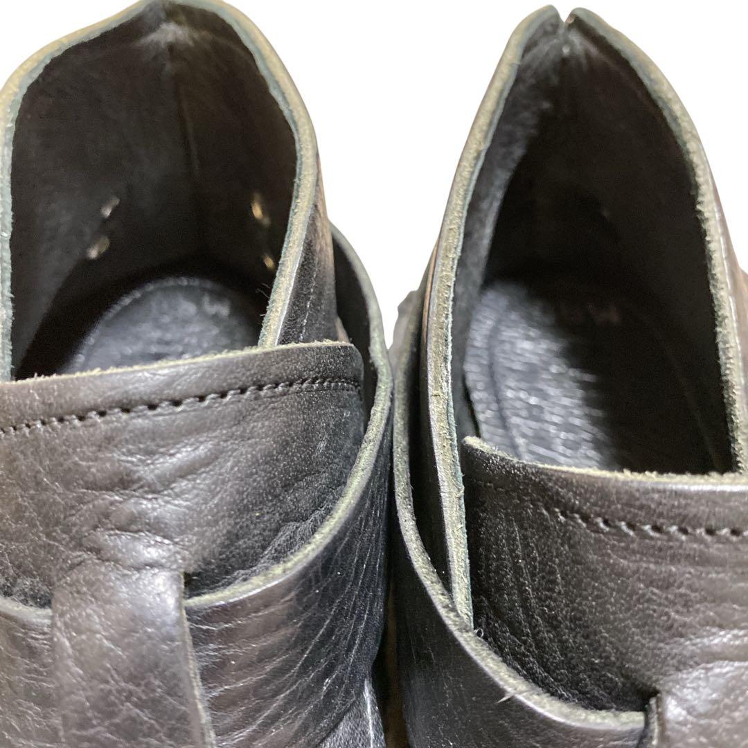 美品 ユケテン リング モカシン ブーツ （27㌢） シボ革 YUKETEN