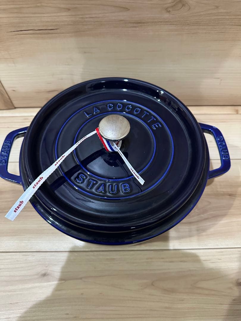 ⭐️早い者勝⭐️レア❗️staub ピコ・ココット ラウンド 24グランブルーストウブ