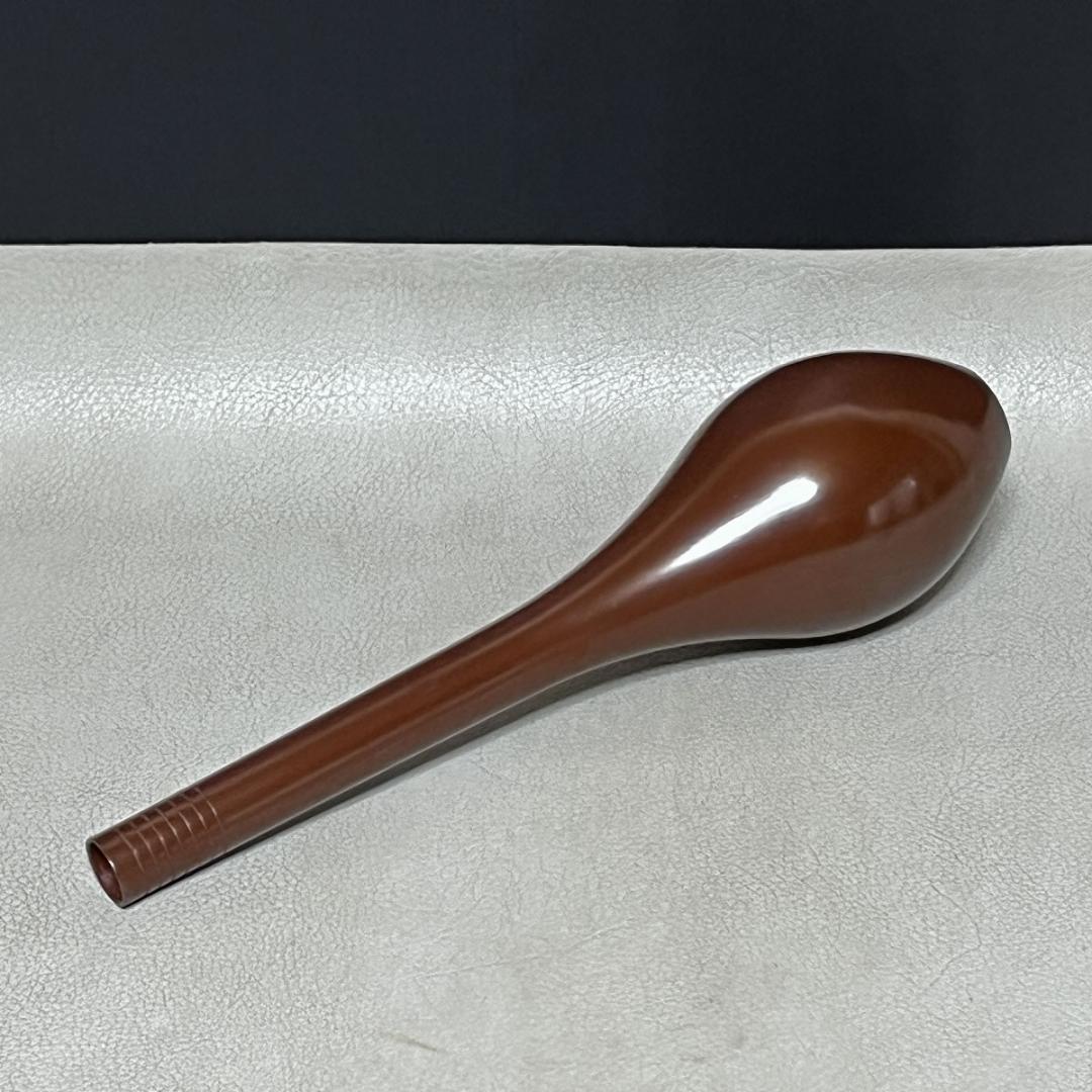 一ノ瀬宗辰 鵬雲斎好写 唐銅 糸目 鶴首花入 共箱 花入 茶道具 【k3667】