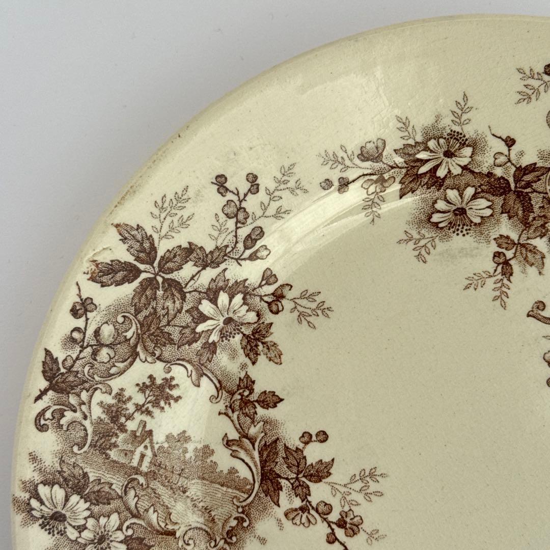 フランスアンティーク　ショワジールロワ　ポンパドール　ディナープレート