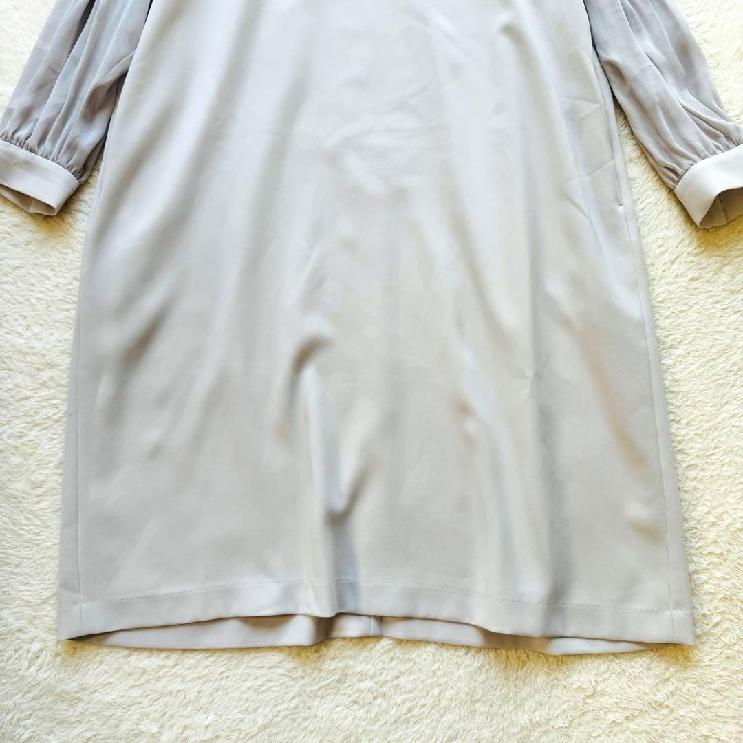 【新品未使用】23区トリアセダブルジョーゼット ワンピース　大きいサイズ　21号