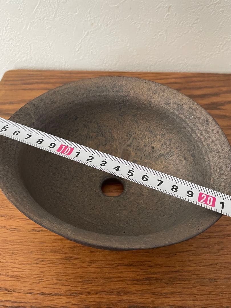 新品未使用 冨部咲喜子 たわみ鉢 陶器鉢 y鉢