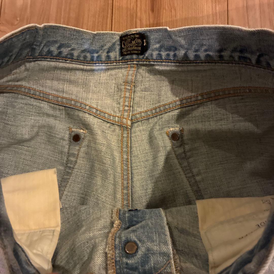 cootie デニム　リペア　ダメージ　34 36 Ｌ　ＸＬ②