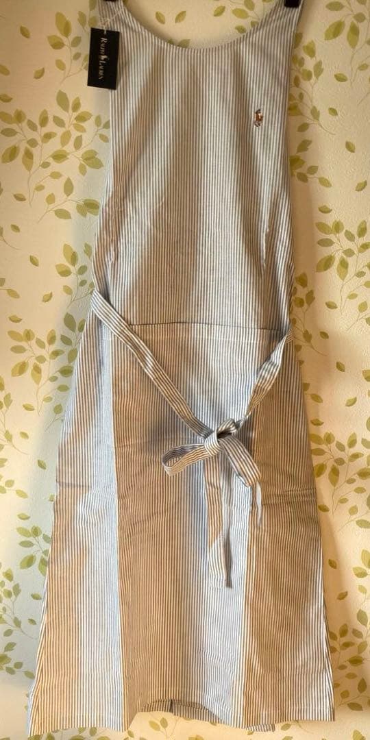 [新品タグ付き] ラルフローレン　ストライプ　エプロン　箱なし