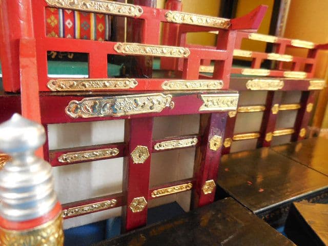 昭和レトロ 雛人形 御殿飾り 豊寿殿 雛飾り 雛祭り木製組み立て式 昭和30年代