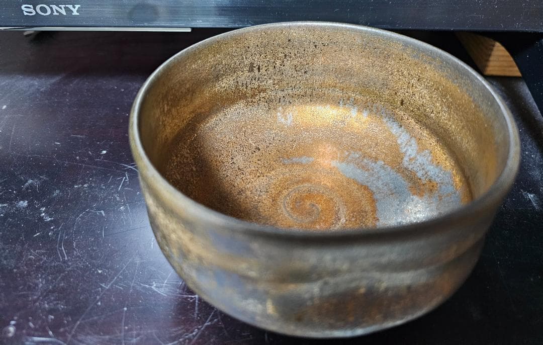 ル*２様 幕末から明治の布志名焼 金流し茶碗 珍品です