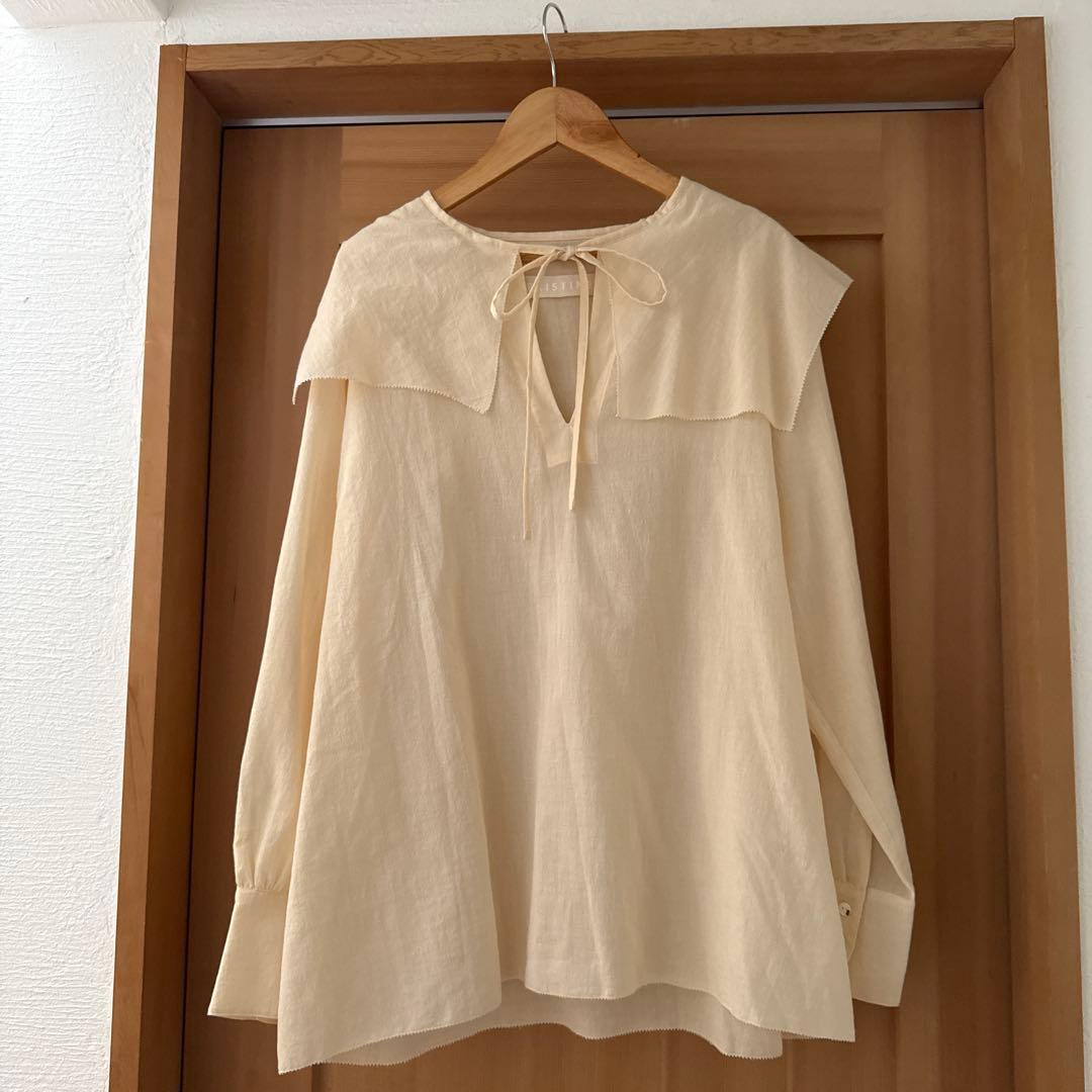 新品 PRISTINE プリスティン ジョーゼットセーラーカラーブラウス 長袖