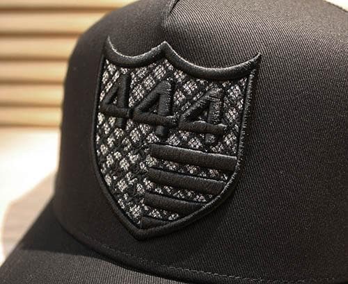 新作 バーニーズ限定箱発送 ヨシノリコタケ ラメ444 メッシュキャップ 黒