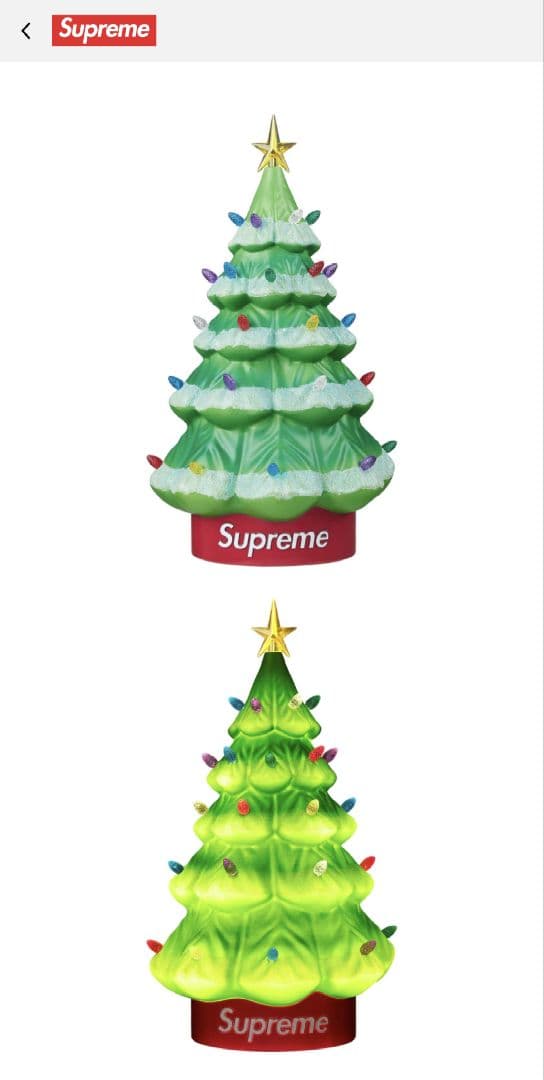 外箱未開封 新品 25FW Supreme 15″ Holiday Tree