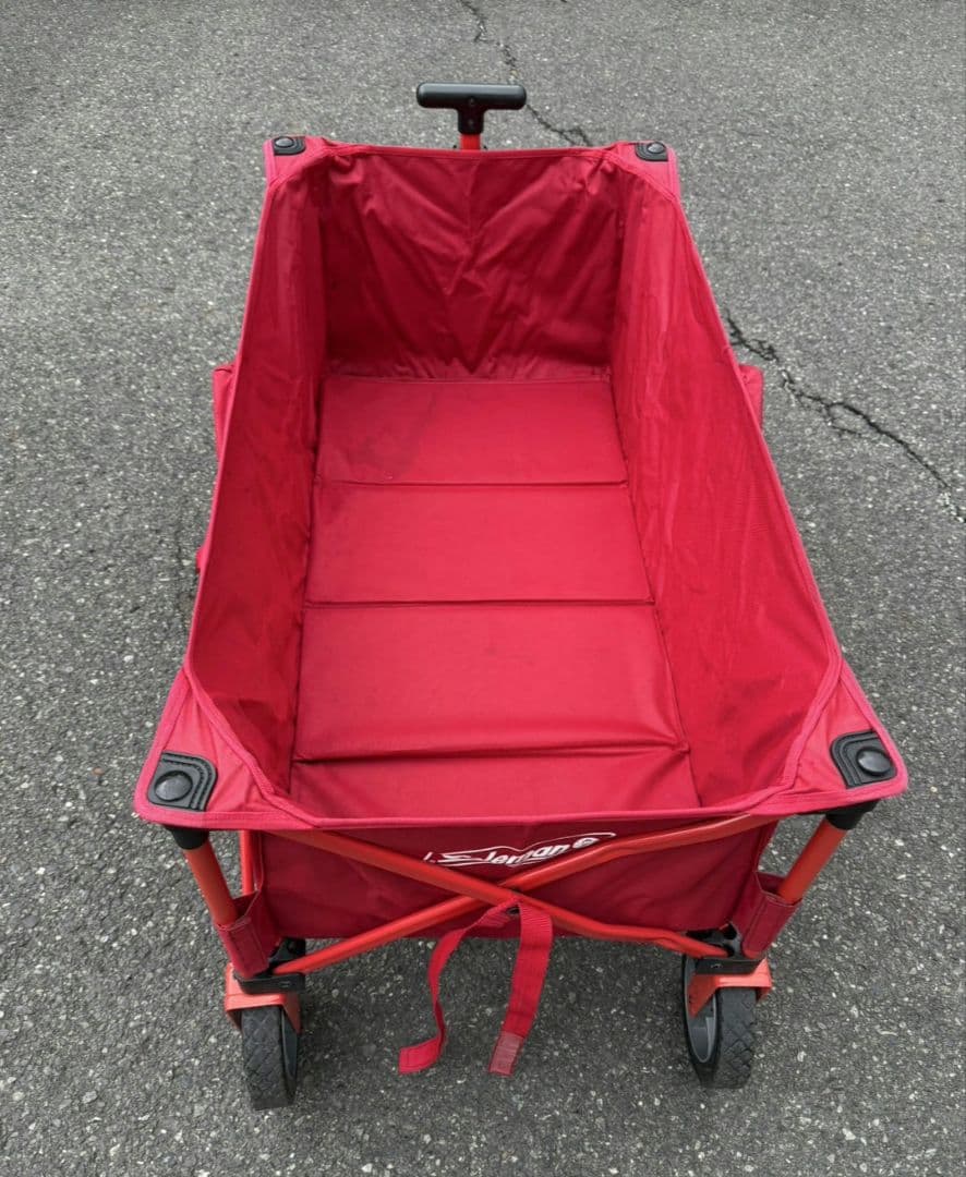 Coleman 赤 キャリーカートテーブルセット