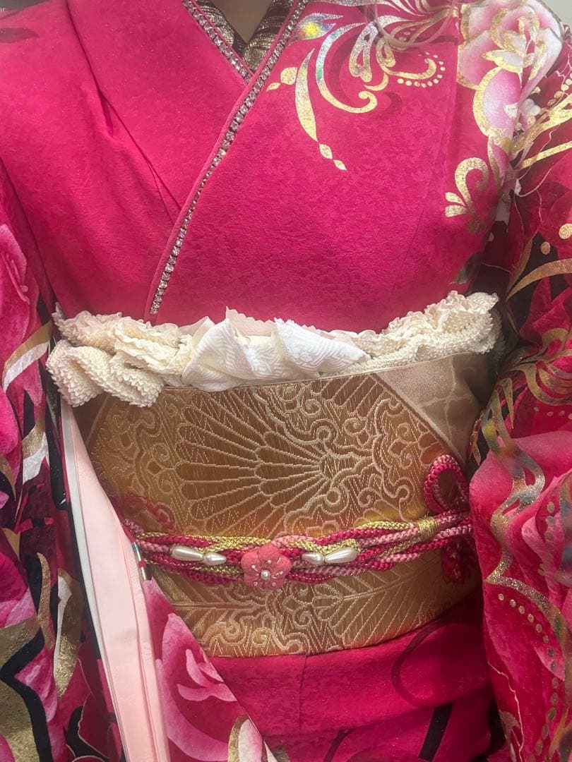 振袖 ピンクラメ ギャル系