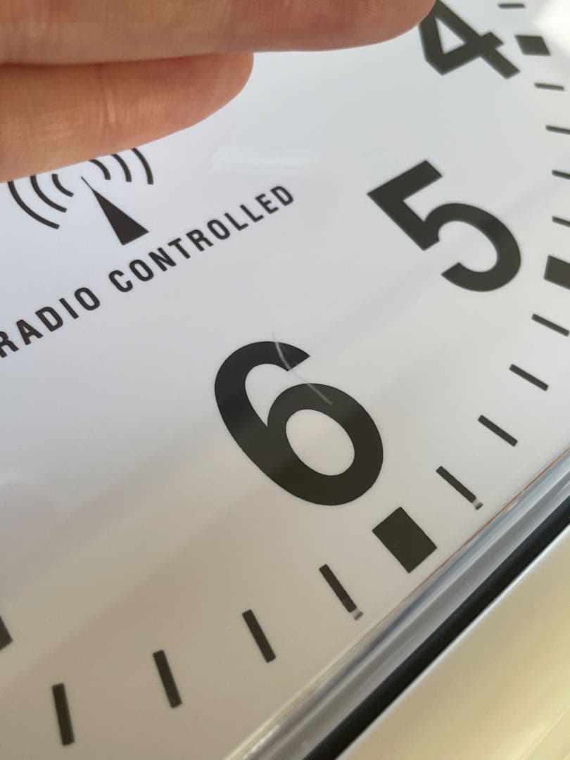 格安！twemcoパタパタ電波時計 RC-12 WHITE