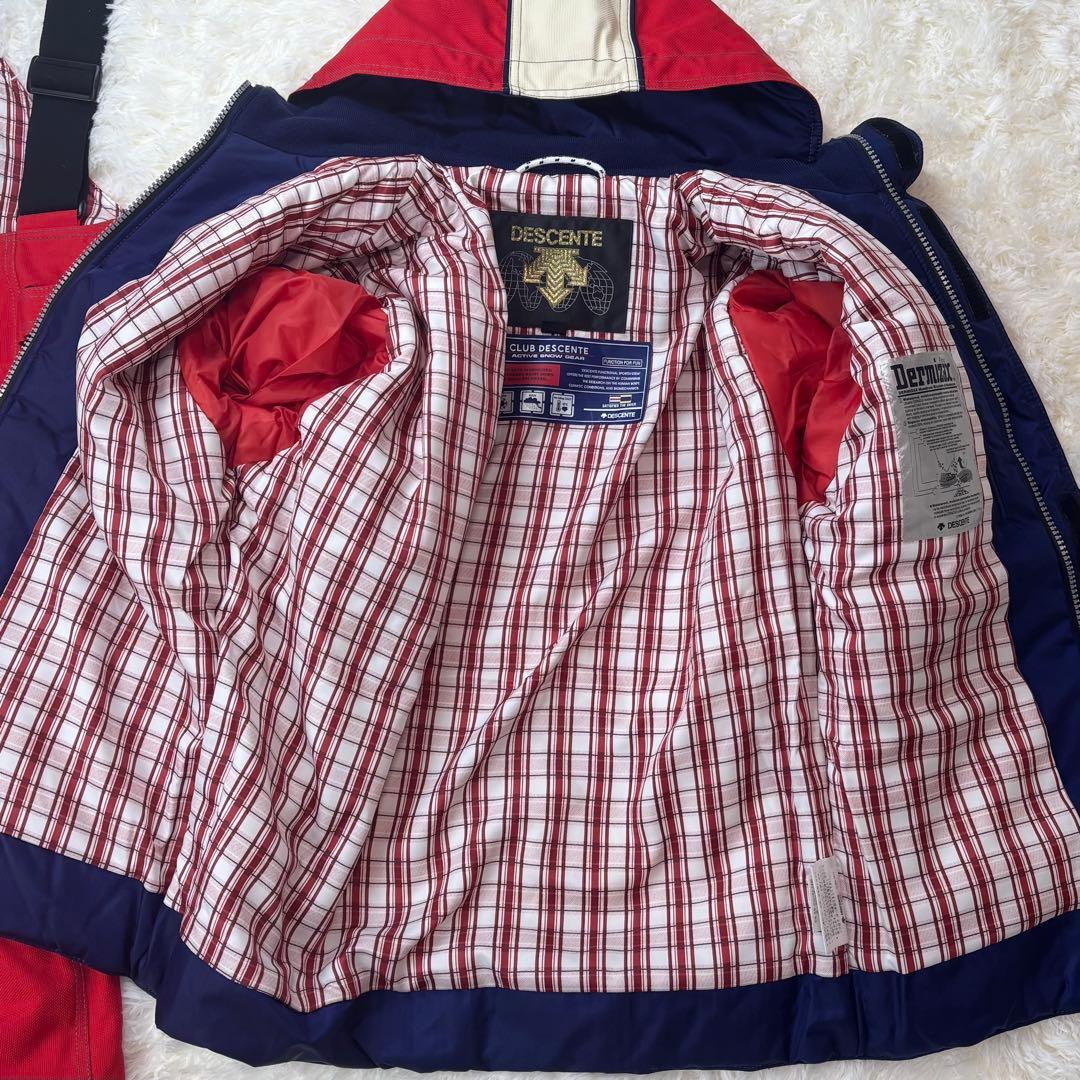 美品◆DESCENTE スノー スキーウェア 上下セット LM