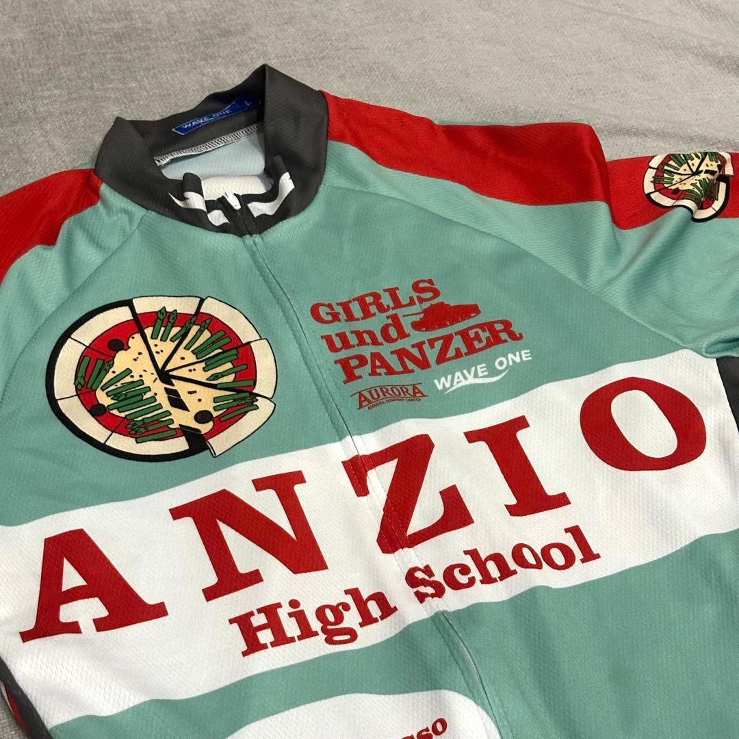 サイクルジャージ アンツィオ高校ガールズ&パンツァー 半袖シャツ WAVEONE