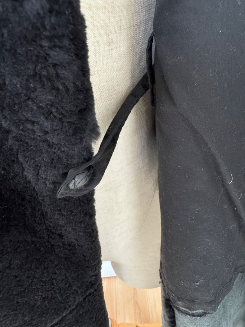 エィス　A メンズ　ムートンダッフルコート　本革