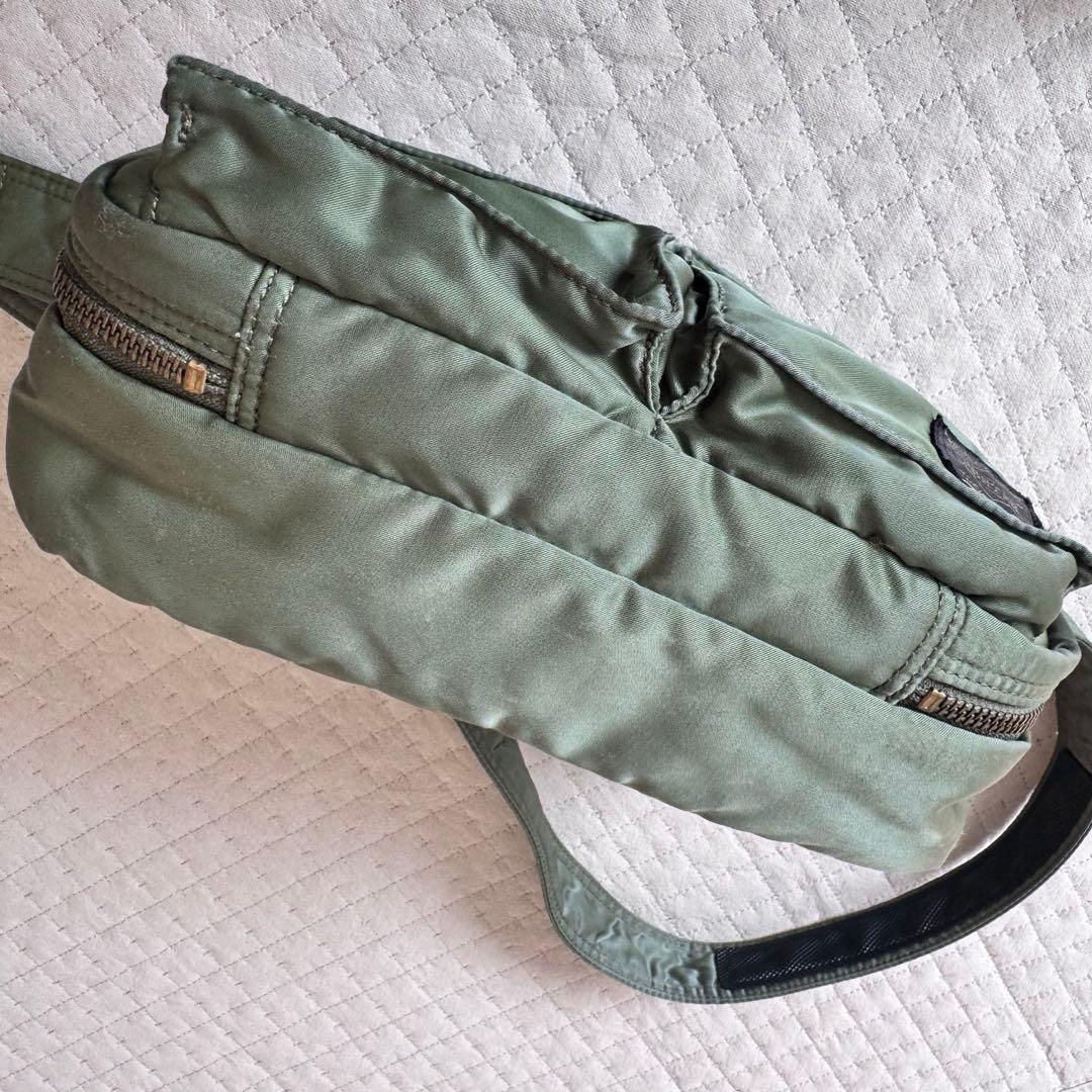 希少 PORTER タンカー　ショルダーバッグ　2層　セージグリーン