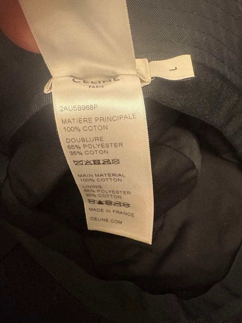 CELINE バケットハット 黒