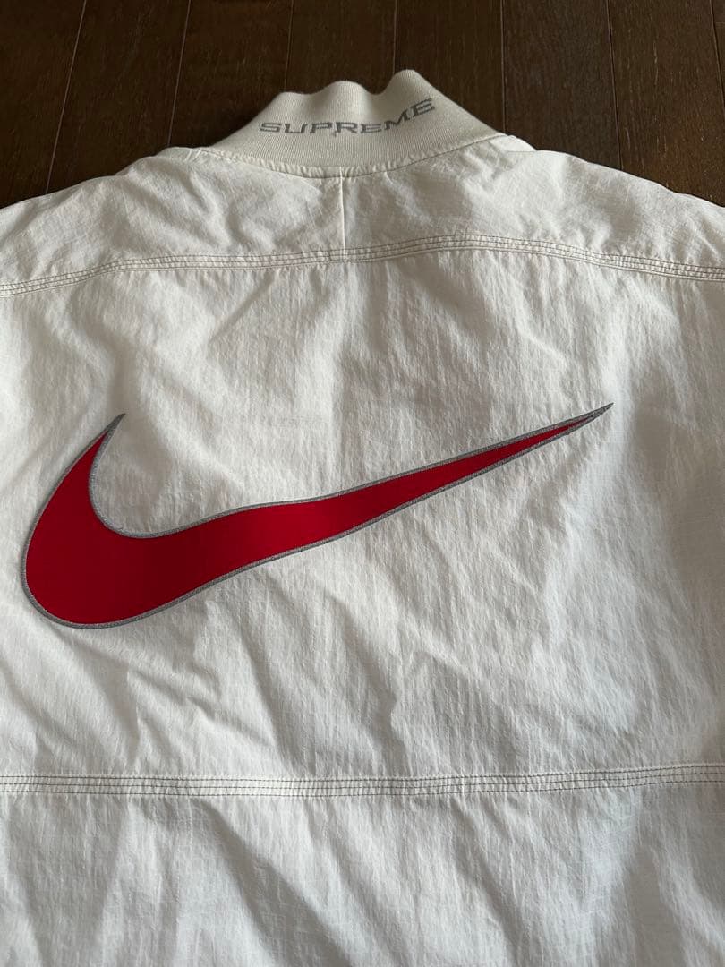 Nike×supremeハーフジップジャケット ホワイト