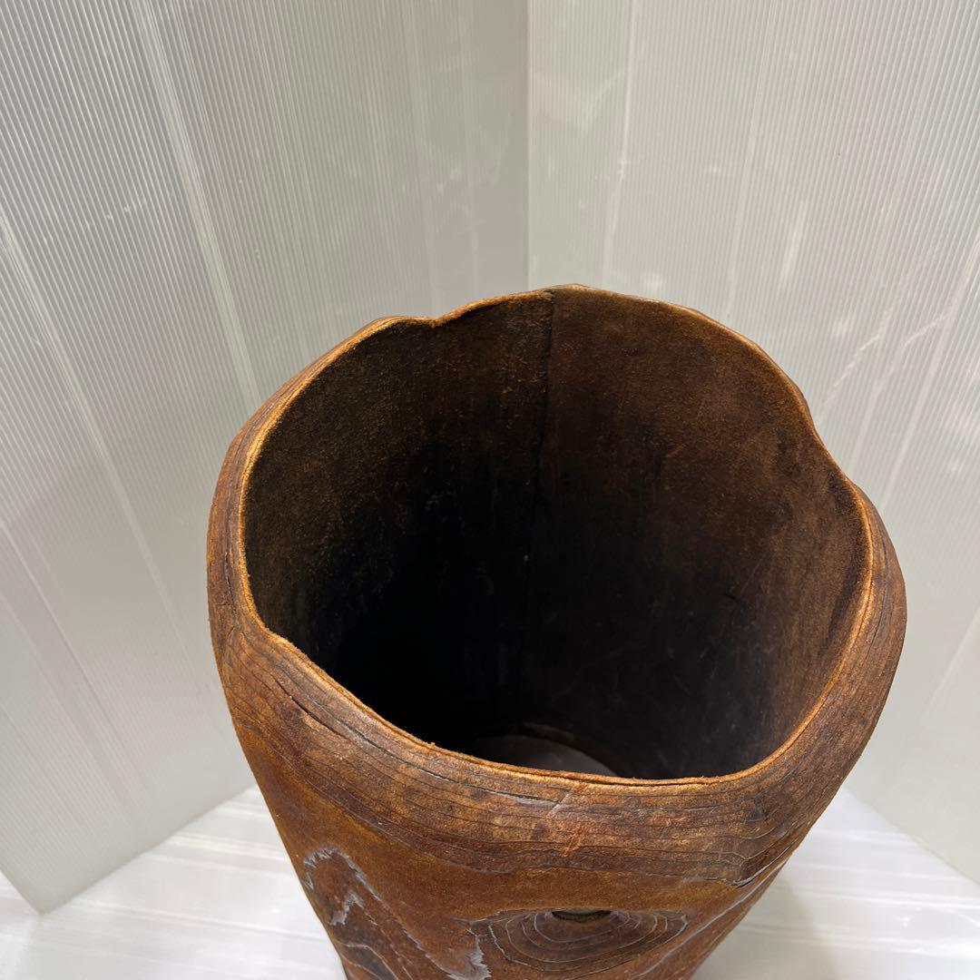 革製　インテリア　傘立て　ゴミ箱