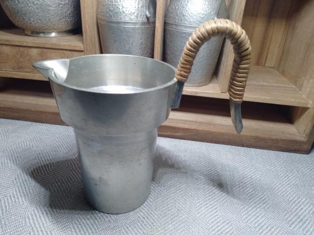 八幡製鉄株式会社　マルエス　満三十◯◯　読めないです　錫　酒器セット