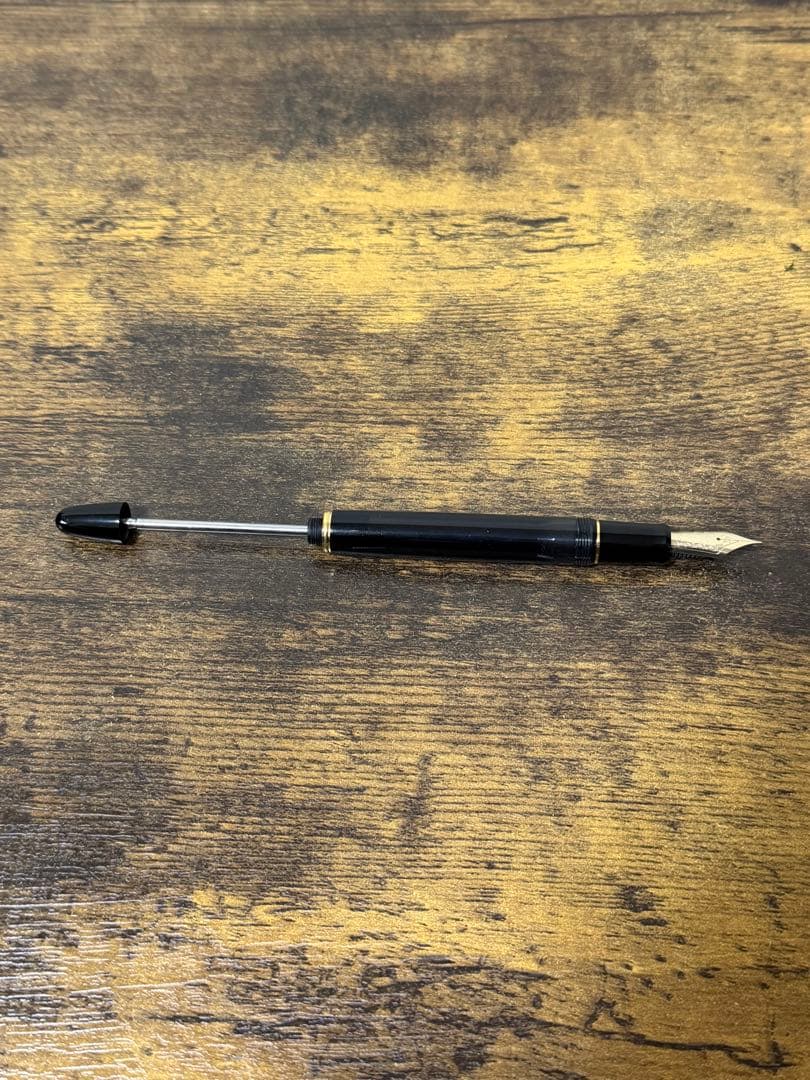 試筆のみ　2001年製　大型15号　823 14金　万年筆　プランジャー式　M