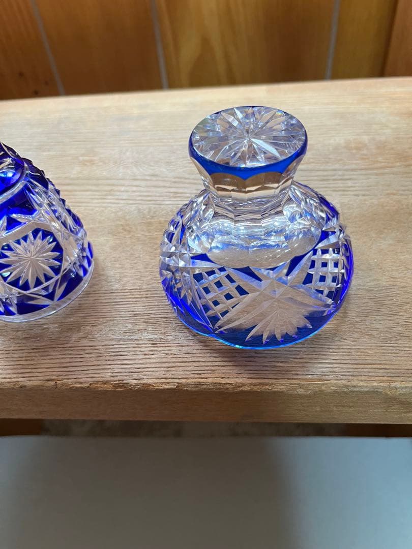 薩摩切子グラスセット　希少 箱無し　とにかく美品