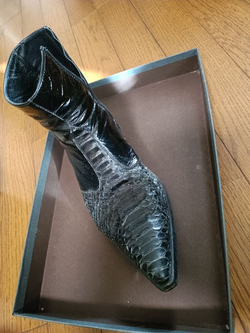 gianni barbato ジャンニバルバート パイソン+エナメルブーツ