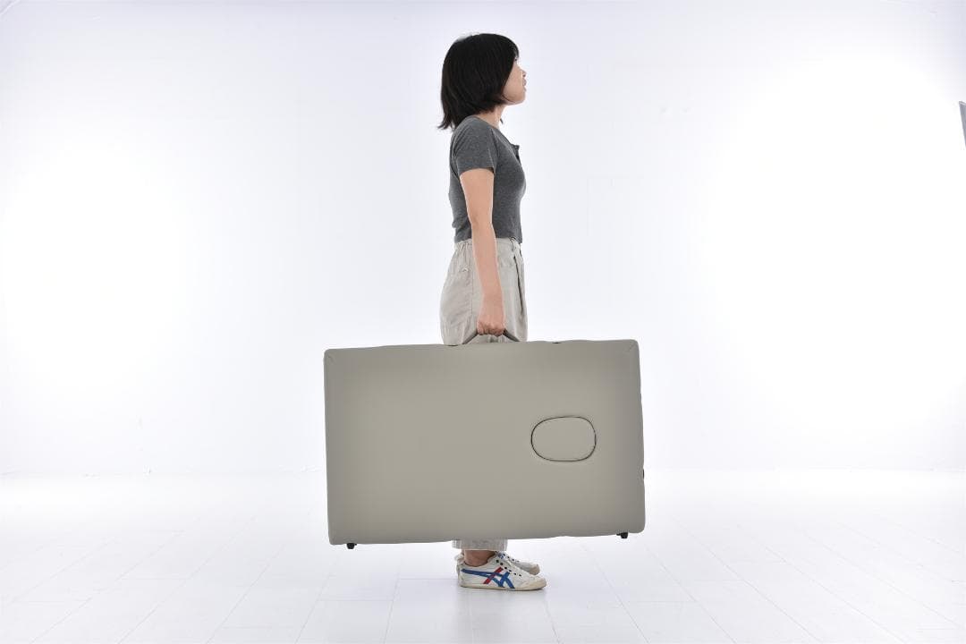 ホワイト マッサージベッド 折りたたみ コンパクト超軽量エステベッドマッサージ台