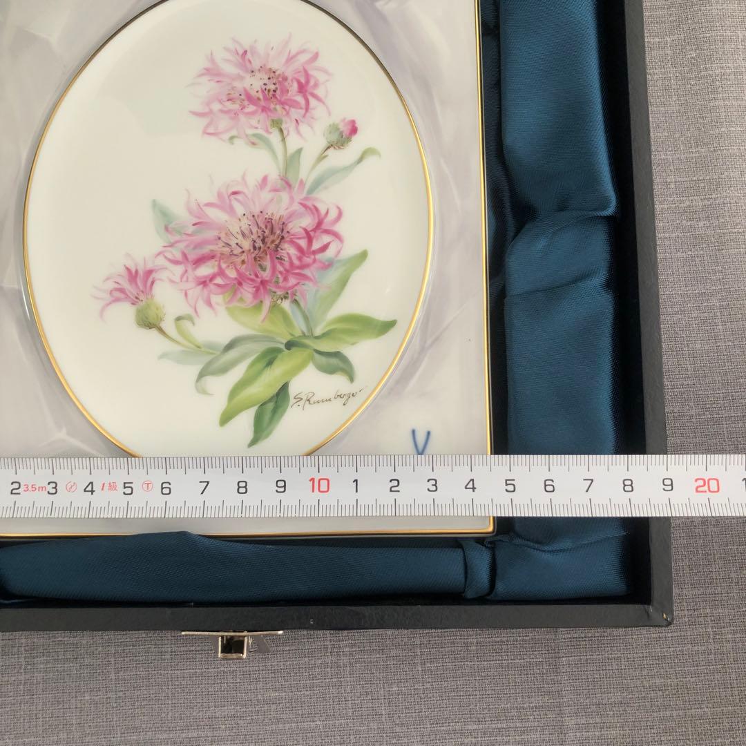 マイセン　MEISSEN 矢車草　陶板画