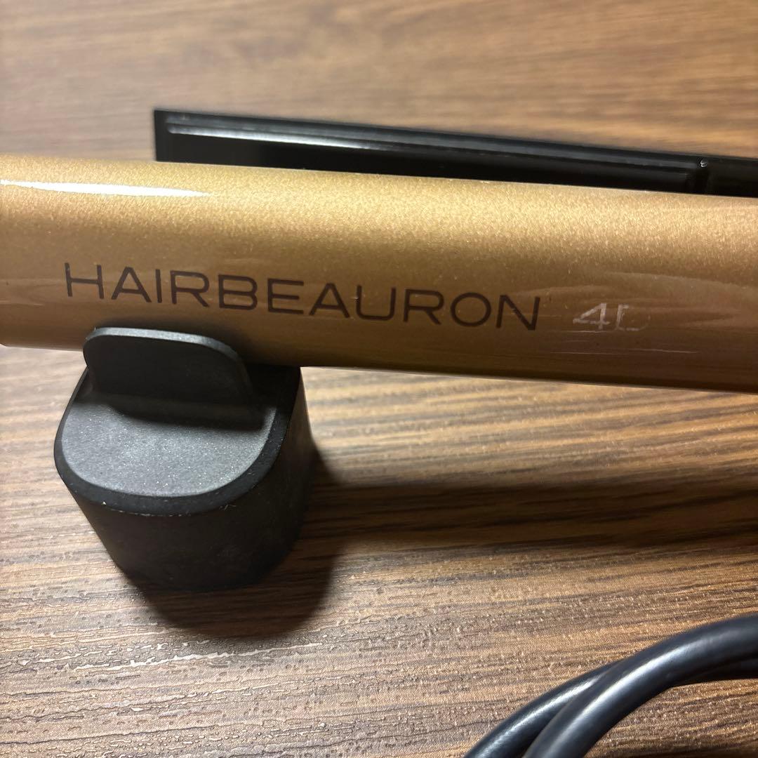 HAIRBEAURON 4D ストレートヘアアイロン ゴールド
