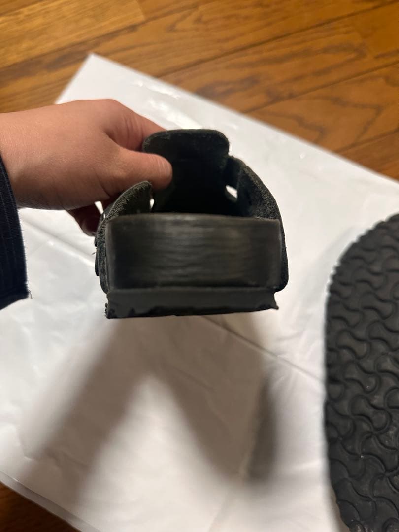 BIRKENSTOCK ブラック サボサンダル 38