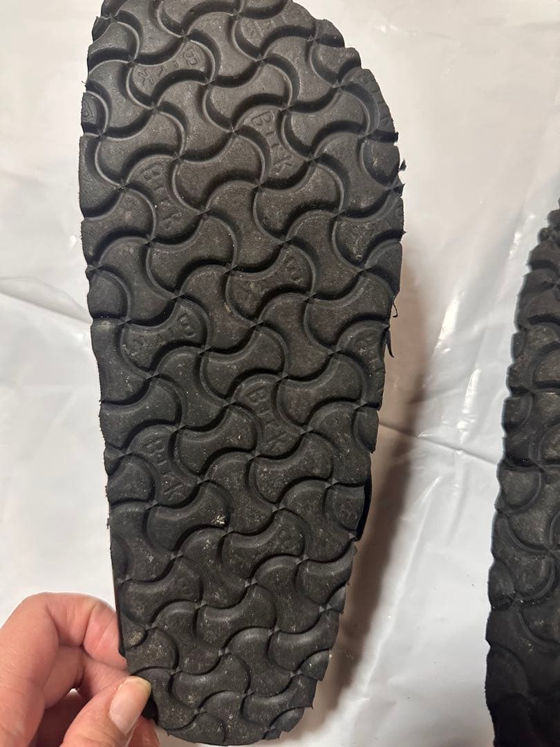 BIRKENSTOCK ブラック サボサンダル 38