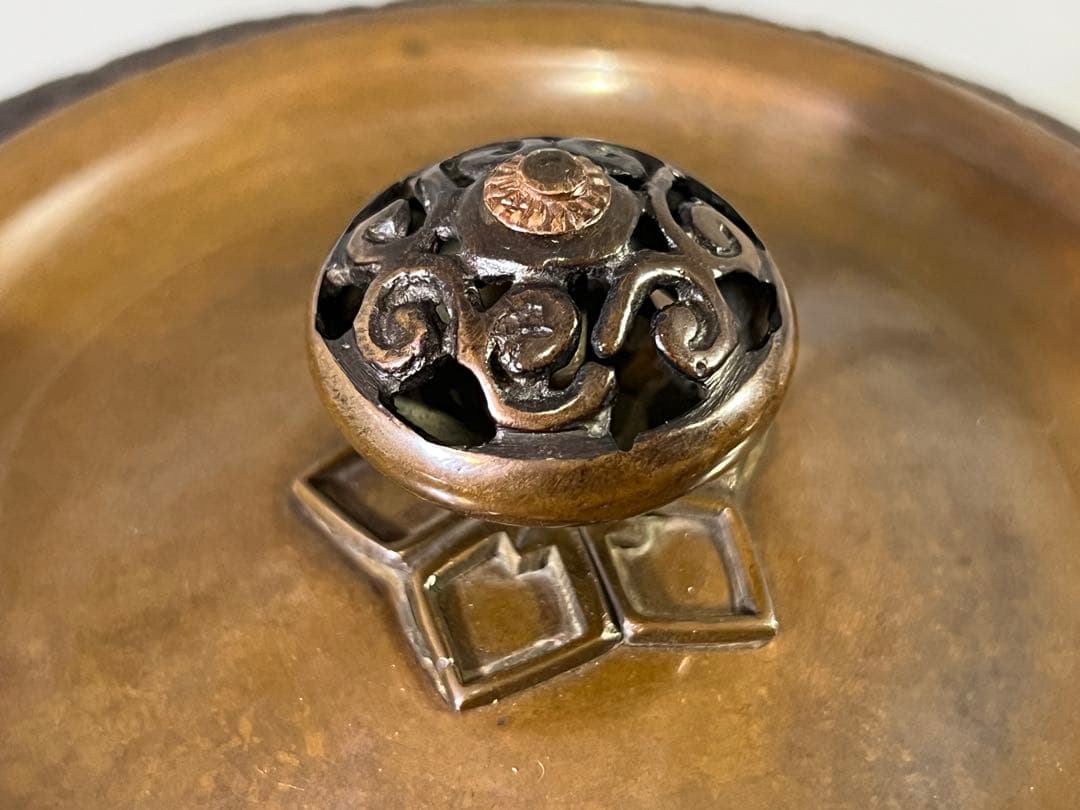 DT695 茶道具 釜師 畠春斎 造 尻張形釜 共箱