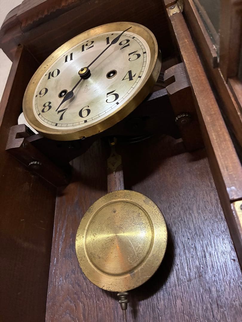グスタフベッカー　Gustav Becker ドイツ　ユンハンス　柱時計　古時計