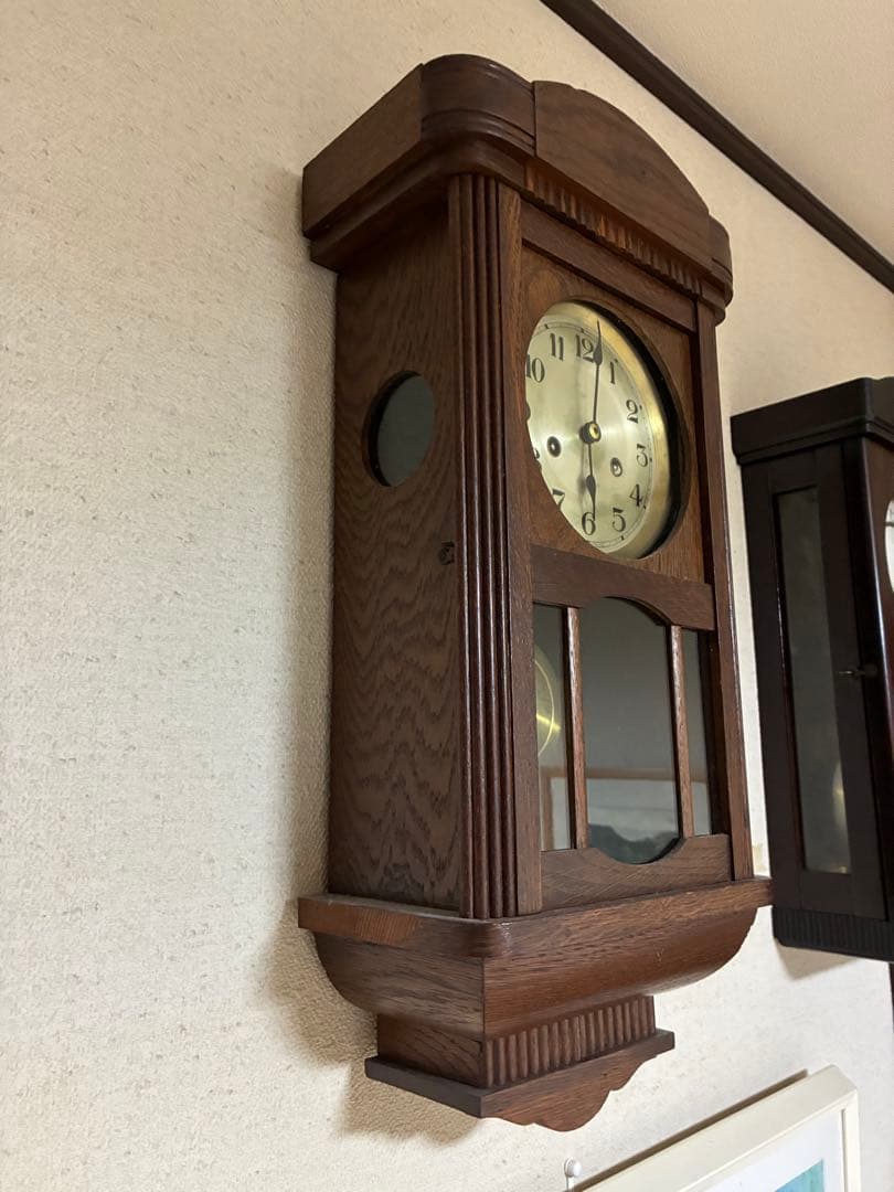 グスタフベッカー　Gustav Becker ドイツ　ユンハンス　柱時計　古時計