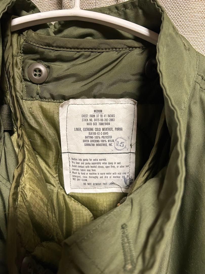 米軍実物 M-65フィッシュテールパーカー Mサイズライナー付き モッズコート
