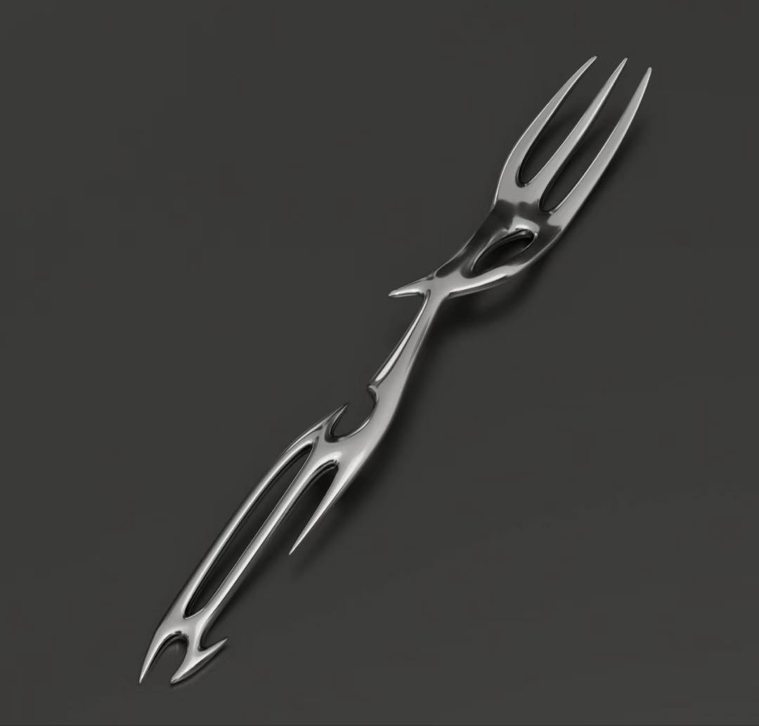 オリジナル　デザイン　ボーン　ステンレススチール カトラリーセット